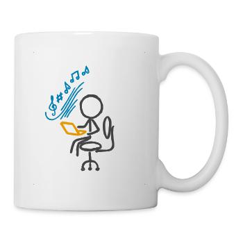 The Sound of Focus (für helle Hintergründe) - Tasse - Weiß - Rechts