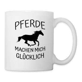 Pferde Glück - Tasse - Weiß - Rechts