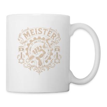KFZ Meister Prüfung bestanden - Tasse - Weiß - Rechts