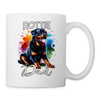 Rottweiler Papa - Tasse - Weiß - Rechts