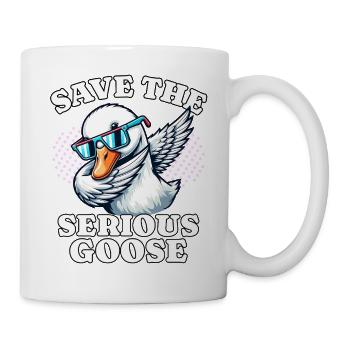 Gans Save Goose - Tasse - Weiß - Rechts