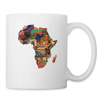 Afrika Karte Reise Backpacker Touristen Souvenir  - Tasse - Weiß - Rechts