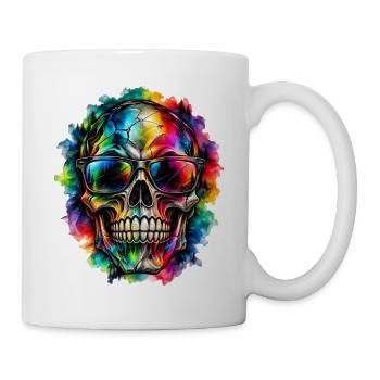 Color Skull – Wild Vision - Tasse - Weiß - Rechts