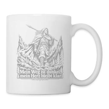 Krieger - Dunkler Pfad, klares Herz - Tasse - Weiß - Rechts