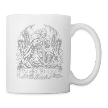 Krieger zwischen Feuer und Finsternis - Tasse - Weiß - Rechts
