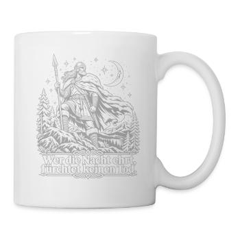 Germanischer Krieger -  Nachtwacht - Tasse - Weiß - Rechts