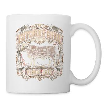 Metzger Schlachter Metzgerhandwerk - Tasse - Weiß - Rechts