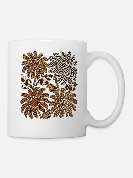 Safari Sunflowers - Tasse - Weiß