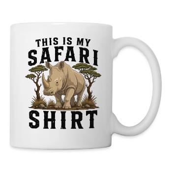This Is My Safari Rhino - Tasse - Weiß - Rechts