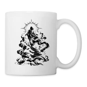 Aufstiegsweg aus Wolken - Tasse - Weiß - Rechts