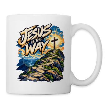 Jesus ist der Weg – Kreuzpfad - Tasse - Weiß - Rechts