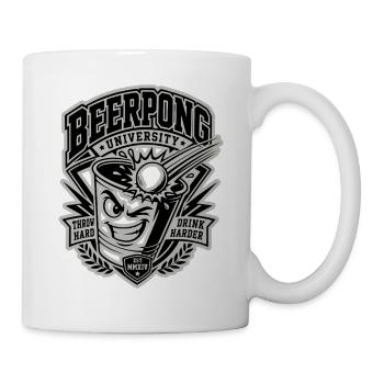 Beer Pong University - Tasse - Weiß - Rechts