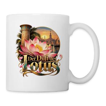 Der Duft des Lotus – Sonnenuntergang - Tasse - Weiß - Rechts