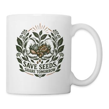 Samen speichern Teilen Sie morgen - Tasse - Weiß - Rechts