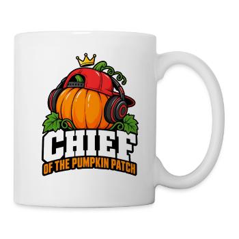 Kürbis Chef Patch Kopfhörer - Tasse - Weiß - Rechts