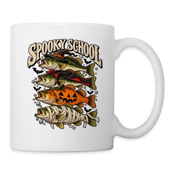 Spooky School Fische Halloween - Tasse - Weiß - Rechts