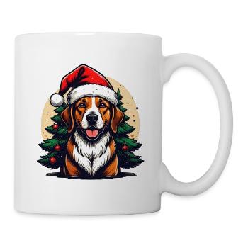 Santa's Favorite Dog Dad Funny Christmas Dog Lover - Tasse - Weiß - Rechts