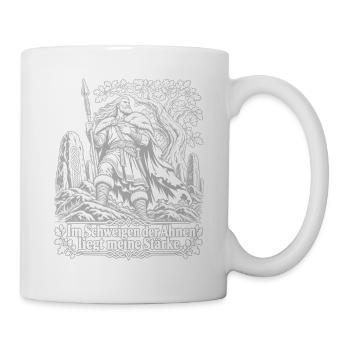 Krieger - Ahnenstärke im Nordwind - Tasse - Weiß - Rechts