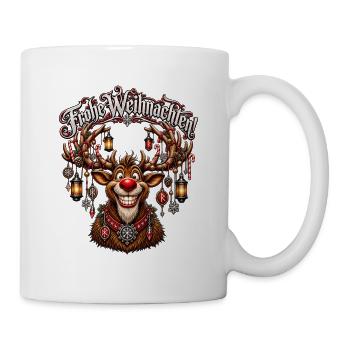 Rentierkrone mit Laternen - Tasse - Weiß - Rechts