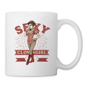 Sexy Clowngirl Clowngirl Clown - Tasse - Weiß - Rechts
