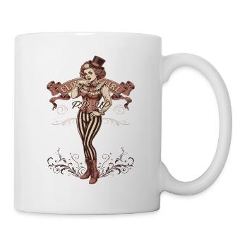 Clown Girl Pinup Clowngirl Clown - Tasse - Weiß - Rechts