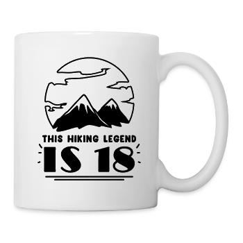 18 Jahre - Berg Wandern Bergsteigen - Tasse - Weiß - Rechts