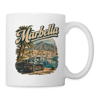 Marbella Puerto Banus Hafen - Tasse - Weiß - Rechts