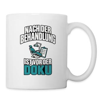 Zahnmedizinische Fachangestellte  - Tasse - Weiß - Rechts