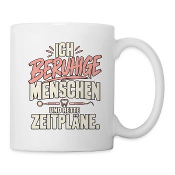 Zahnmedizinische Fachangestellte  - Tasse - Weiß - Rechts