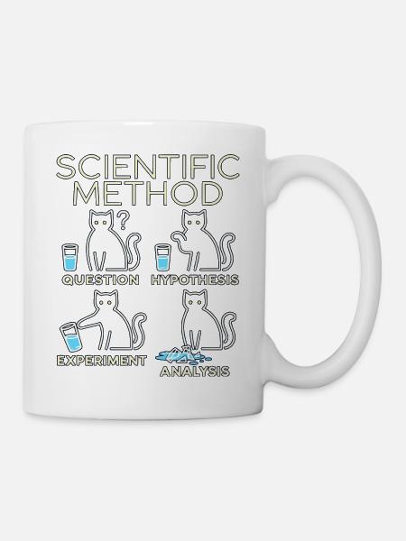 Katzenwissenschaft - Tasse - Weiß