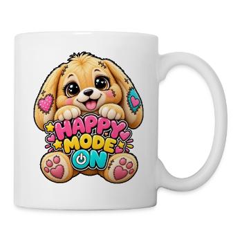 Happy Mode Hundchen Patchwork - Tasse - Weiß - Rechts