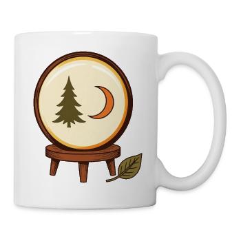 Waldzauber in der Kugel - Tasse - Weiß - Rechts