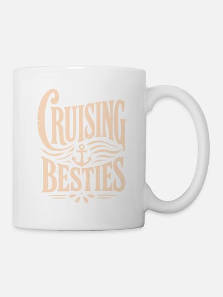 Cruising Besties - Tasse - Weiß