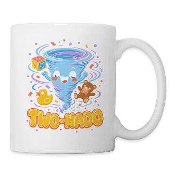  Zwei Nado 2. Geburtstag Kawaii Tornado Niedlicher - Tasse - Weiß - Rechts