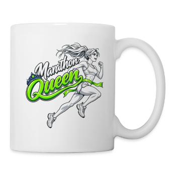 Marathon Queen – Manga-Läuferin - Tasse - Weiß - Rechts