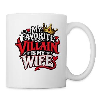 Meine Frau ist mein Lieblingsproblem, lustige Ehe. - Tasse - Weiß - Rechts