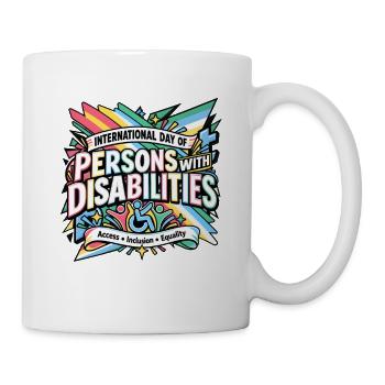 Internationaler Tag der Menschen mit Behinderungen - Tasse - Weiß - Rechts