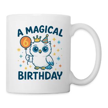 6 Kindergeburtstag A Magical Birthday Eule - Tasse - Weiß - Rechts