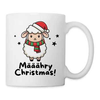 Määähry Christmas – Süßes Weihnachtsschaf - Tasse - Weiß - Rechts
