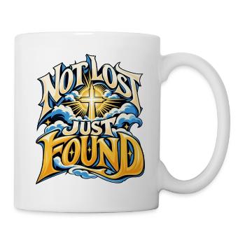 Not Lost Just Found Cross - Tasse - Weiß - Rechts