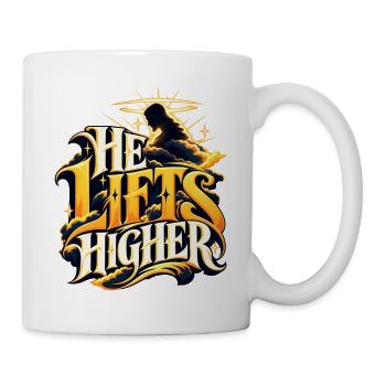 Himmlische Aufwärtskraft - Tasse - Weiß - Rechts