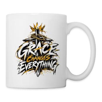 Grace Changes Everything - Tasse - Weiß - Rechts