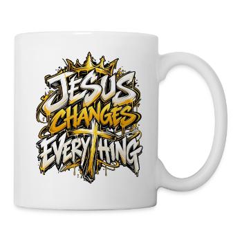 Jesus Verändert Alles - Tasse - Weiß - Rechts