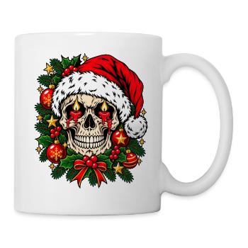 Christmas Skull - Tasse - Weiß - Rechts