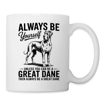 Deutsche Dogge Lustiges Deutsche Dogge Geschenk - Tasse - Weiß - Rechts