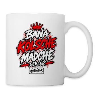 Bana Kölsche Mädche derler – Köln - Tasse - Weiß - Rechts