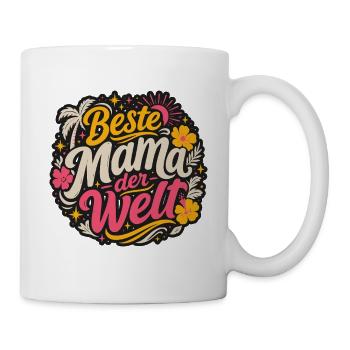 Beste Mama der Welt - Tasse - Weiß - Rechts