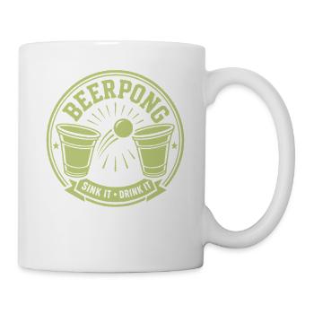 Beer Pong - Tasse - Weiß - Rechts
