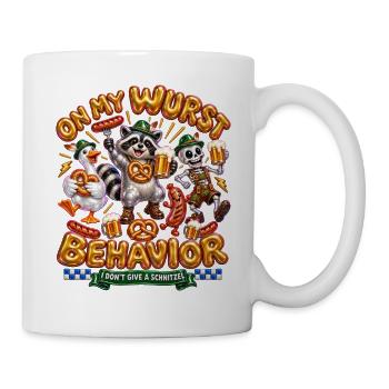 Auf meinem Wurst Behavior Bier Festival - Tasse - Weiß - Rechts