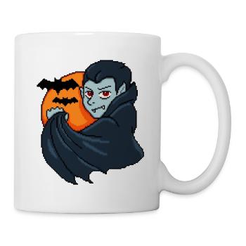 Crimson Night Vampir - Tasse - Weiß - Rechts